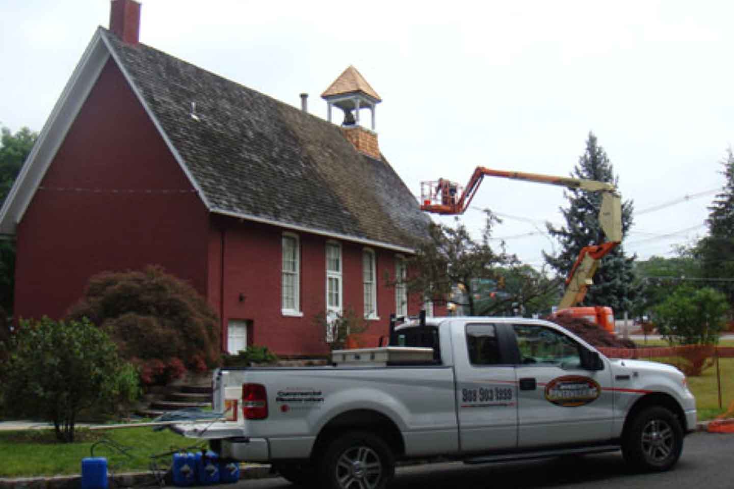 Cedar Roof Cleaning of Historical Building