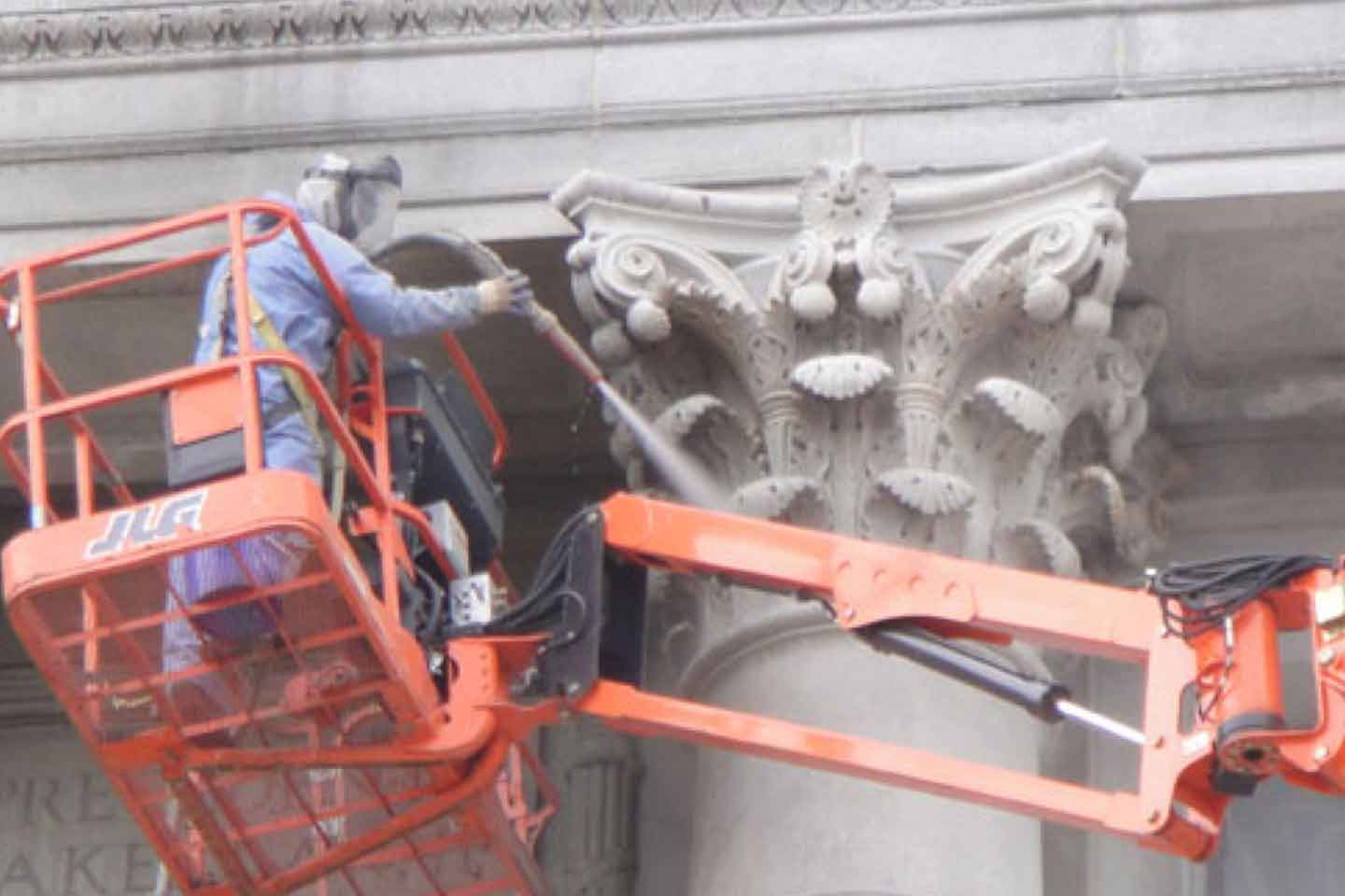 Historical Building Cleaning Using Farrow System